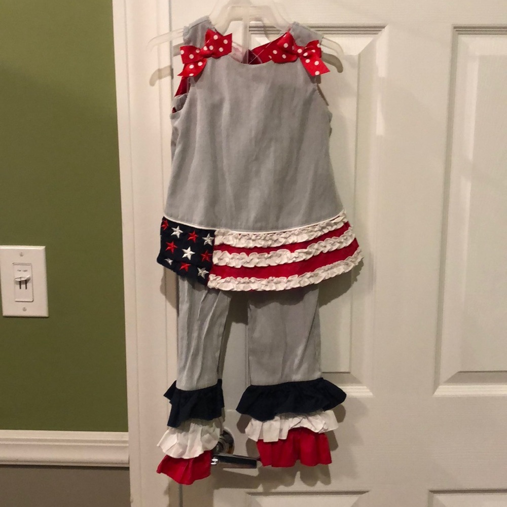 Boutique 4th of July outfit.